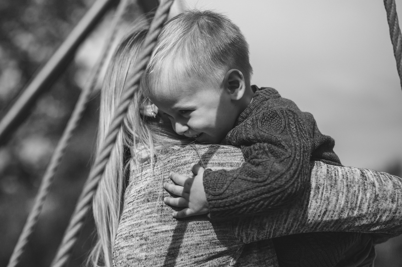 woman holding baby